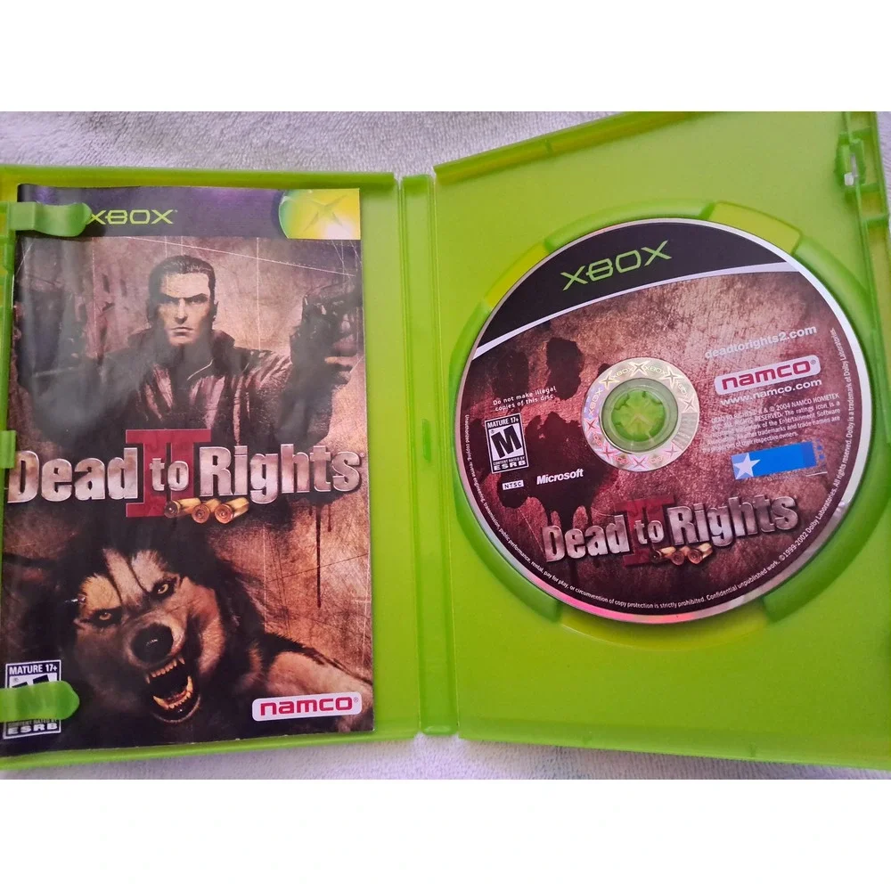 Dead to Rights II 2 Microsoft Xbox Original Game Complete CIB Namco 2004